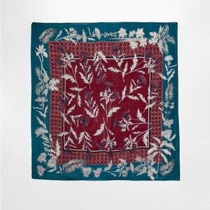 NWOT. Zara 100% Wool Printed Scarf.